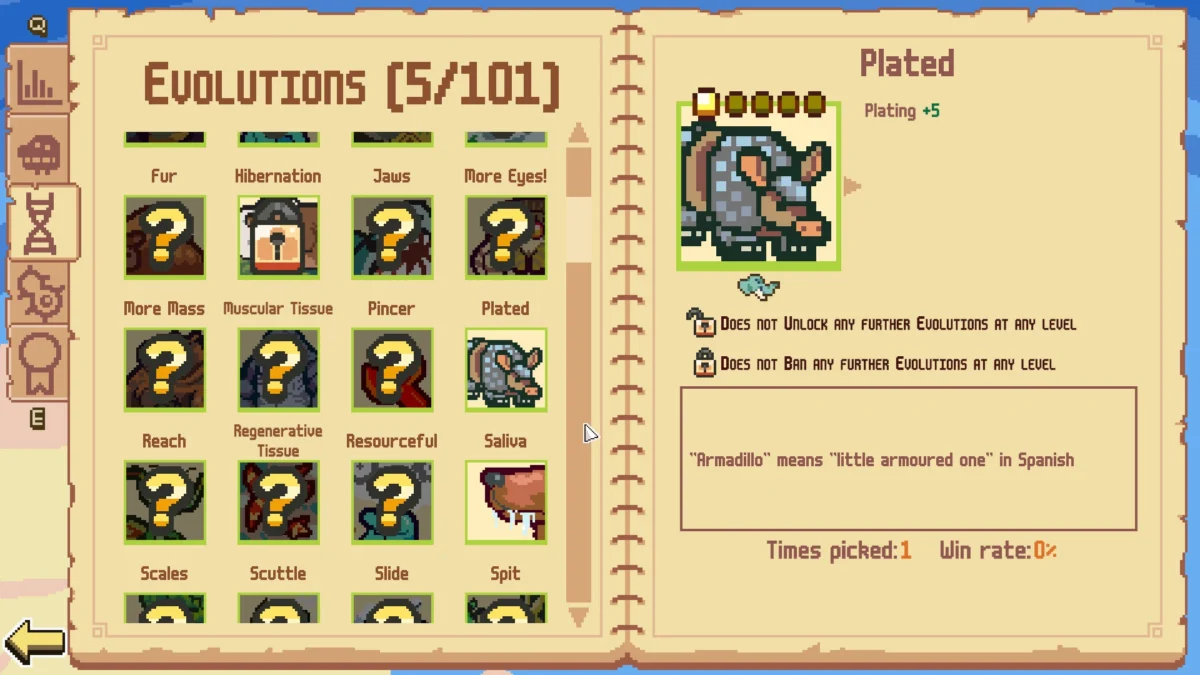 Everything is Crab Features Over 120 Evolving Abilities for Darwin